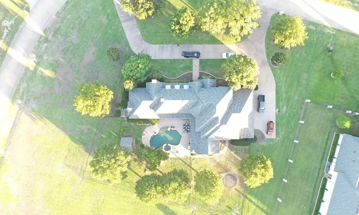 New shingle roof installation on a home in Hitchcock